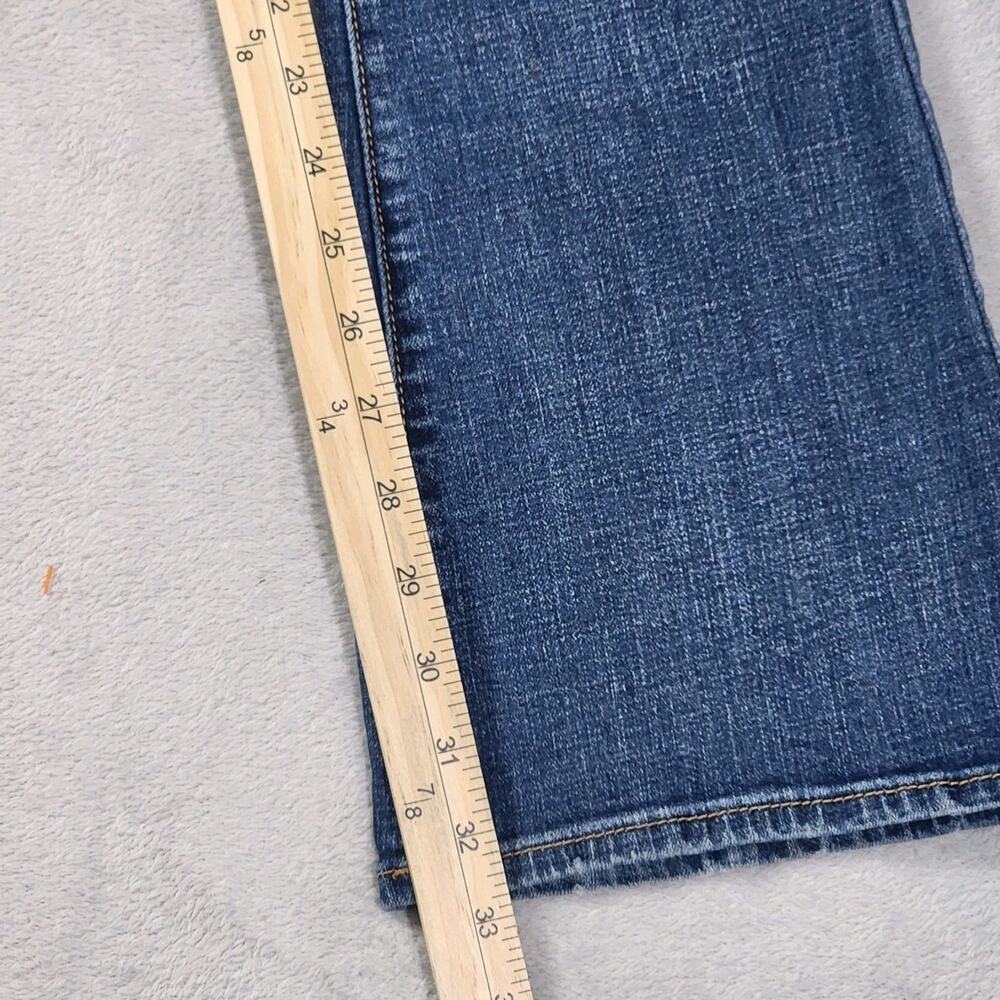 American Eagle Skinny Kick Jeans Bootcut Low Rise Dark Wash Denim Womens Size 10 - Picture 9 of 11